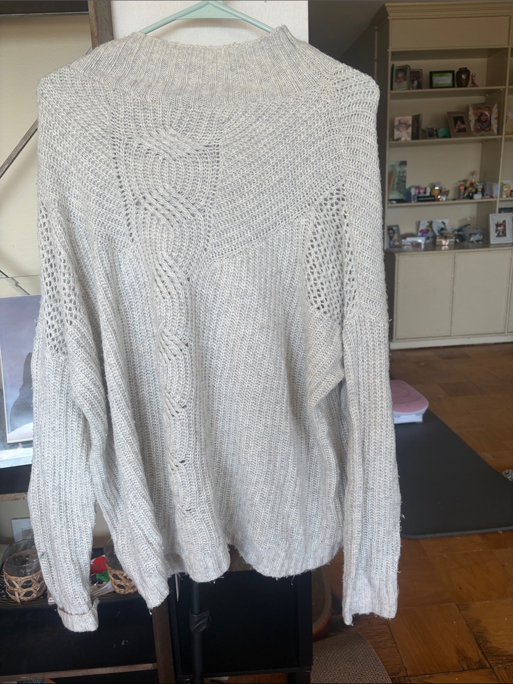Maurices Cream Cable-Twist Turtleneck Sweater